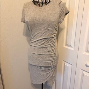 Alya Gray Ruched Dress